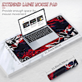 Miniatyrbilde 3 av 7: Musematte Gaming Stor Skrivebordsmatte (31,5 x 11,8 x 0,12 tommer) Vaskbar Musematte Bærbar PC-Skrivebordsmatte, Japansk Musematte med Sklisikker Gummibase, Utvid mouse pad Y12 XL