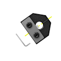 Miniatyrbillede 1 af 5: Filamentsvejsesamler, brudt filamentsamler-sensor til alle slags 1,75 mm filament DIY 3D-printertilbehør (sort) Black