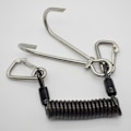 Pikkukuva 4 / 5: S Reef Less Steelhook Double Diving Reef Hook With Spiral Coil Lanyard Diving Safe Accesso