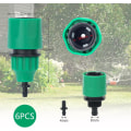 Miniatyrbild 3 av 6: PAORHS Trädgårdsslang Rör Envägsadapter Krankoppling Passform för Bevattning 6-pack Green pipe connector 6pcs