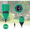 Pikkukuva 3 / 6: PAORHS Puutarhaletkun putki Yhden suun sovitin Hana Liitin Liitäntä Kasteluun 6 kpl Green pipe connector 6pcs