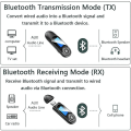 Miniatyrbilde 2 av 5: Bluetooth-mottaker-sender synlig USB 5.0 Bluetooth-adapter for PC TV-hodetelefoner