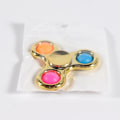Miniatyrbillede 2 af 5: Pop it Fidget Legetøj, Bærbar Fidget Poppet Stress Relief Anti-Angst Poper Spinner Metallisk Guld Hånd Legetøj Hjerneudviklings Legetøj Gave til Børn