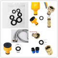 Miniatyrbilde 6 av 6: 3/4 tommer og 1/2 tommer BSP 2i1 Plast Utendørs Hage Slange Kran Kobling Gjengede Kranadapter 2 pakning 2in1 Tap Connector 2pack