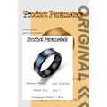 Miniatyrbillede 2 af 5: Wolframcarbid Ring, Sort Keltisk Drage Titanium Ring, Lilla Kulfiber Indlæg, Fine Smykker, Unisex, Smykkegave (Størrelse 7)