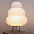 Miniatyrbillede 1 af 8: Nogyu2022 Akari Japansk Papir Gulvlampe - Noguchi Papir Lanterne Gulvlampe - Hyggelig Mid Century Gulvlampe (Gulvlampe) Floor Lamp