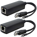 Miniatyrbillede 1 af 4: 2-pak Gigabit Poe Splitter, 48v til 5v 2.4a Micro Usb Ethernet Adapter, Fungerer med Raspberry Pi 3b+, Ip-kamera og mere