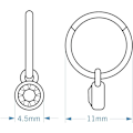 Miniatyrbillede 5 af 6: Sinalaa Crystal Huggie Hoop Øreringe til Kvinder
