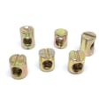 Miniatyrbillede 1 af 5: Farvegalvaniseret to-i-én møbelforbindelse vandret hulmøtrik et-ords rillehammer moder cylindrisk hammer moder positiv hulmøtrik 40 stk