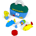 Pikkukuva 2 / 6: Baby Play Soft Collection, My First Tackle Box 5-osainen Pehmolelusetti Ratinan, Piipon ja Rypistyslelujen kanssa, Aistipeli Vauvoille ja Uusille Tackle Box
