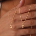 Miniatyrbillede 4 af 6: Guld Initial Halskæder til Kvinder Piger, Dainty Guld Trendy Sød Personlig Monogram Navn Halskæde C C