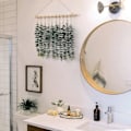 Miniatyrbillede 2 af 7: Kunstig eukalyptus vægdekoration grønt boho chic boligindretning landlig rustikke planter med træpind til soveværelse stue lejlighed