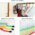 Miniatyrbillede 3 af 7: A4 Plast Zip-mapper - 12 stk. lynlås-filposer Mesh Zip Lock Dokumentpungholder Rejseopbevaringspose til kontorartikler og rejsetilbehør 6 Colours  12 PCS A4