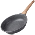 Miniatyrbillede 1 af 4: 24cm Non-stick stegepande, stenpander, granitbelægning, omeletpande induktionspander. (grå, 24cm)