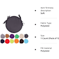 Miniatyrbilde 8 av 8: Fargerike innendørs/utendørs stolputer runde setepute hage uteplass hjem pute - diameter 30cm/38cm, utemøbel putetrekk, rund se Dark Grey 38cm