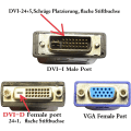 Pikkukuva 2 / 8: Wyse DVI-I -jakokaapeli - DVI-I(24+5) uros - DVI-D(24+1) ja VGA (HD15) naaras Vastaava kuin Wyse DVI Digital Y-kaapeli (DVI-I - DVI-D ja VGA)（9 I