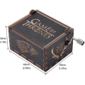 Miniatyrbild 2 av 3: Game Of Thrones Trä Musikbox, Antik Handgjord Trä Handvev Musiklådor Present Till Chris