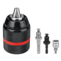 Miniatyrbilde 1 av 5: Metall Tungt 13mm Nøkkelchuck Hex /sds/socket Kvadrat Hunn Adapter Maskinvareverktøy Profe
