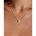 Miniatyrbild 2 av 6: 14K Guldpläterat Hänge med Ädelsten | Fina Halsbandskedjor för Kvinnor | Ametist, Grön Fluorit, Labradorit, Rosenkvarts Hänge med Ädelstenar White Gold green fluorite