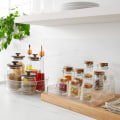 Miniatyrbild 3 av 5: 1 Pack Turntable Organizer, Non-slip Rotating Storage Container With Handle, Plastic Spice Rack Organizer For Kitchen Cabinet Refrigerator (11.54 Inch