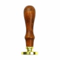 Miniatyrbilde 4 av 4: Forsegling av treskaftmerkehåndtak for stempel (2 stk, brun)