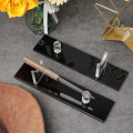 Miniatyrbilde 2 av 5: Akryl Knivholder - Knivdisplayholder for Display - Nives Display Stand Rack 2d Akryl Kniver Skrivebordsdisplayholder for jakt og kniver