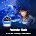 Miniatyrbillede 4 af 6: Lys til Børn, Stjerne Natlys Projektor til Børneværelse, Glød i Mørket Stjerner, Julegave Fødselsdag Gaver til Børn, Lys Lampe Sensorisk Æstetisk R Blue Night Light