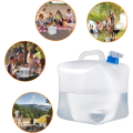 Miniatyrbillede 7 af 8: 10L 15L 20L Premium Sammenklappelig Vandbeholder med Hane, BPA-fri Vandbeholder, Sammenklappelig Vanddunk til Udendørs Camping Rejser 10L