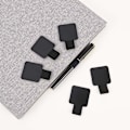 Miniatyrbillede 3 af 5: Pen Ring, Notebook Pen Holder, Selvklæbende Elastisk Blyant Ring til Notebook Dagbog Kalender Tablet (5 Pak)