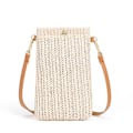 Miniatyrbild 1 av 6: Liten Axelväska, Mobilväska för Kvinnor, Axelväska i Halm, Handväska Vävda Handväska Axelväska Halm Sommar Kvinnor Armor Crossbody Off-white