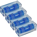Miniatyrbillede 1 af 4: Sæt med 4 mini højpræcisions triple line vaterpas - 40 x 15 x 15mm - Blå