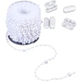 Miniatyrbilde 3 av 3: Vertikal blind bunnlenke for 3,5 tommers/ 89 mm lameller 20 meter gratis kjedekontakt (20 meter + 2 kontakter) White 20 Meter + 2 Connectors