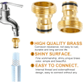 Miniatyrbillede 2 af 6: ces 3/4 tommer Universal Haneforbindelser, Messing Hanekobling, Hane-adapter, Husholdningskobling, til Blander, Rør-adapter 3/4 Inch (4 Pcs)
