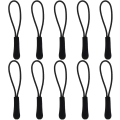 Miniatyrbillede 1 af 5: Holdbar Nylon Snor Trækker Lynlås Anti Slip Gripper Forlængelse Lynlås Tag Udskiftning Sort 100stk