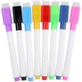 Magnetisk whiteboardpenna - 8 färgglada pennor - fin spets - raderbar