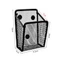 Miniatyrbillede 2 af 5: Magnetisk skrivebordsopbevaringsboks Metalnet Opbevaringsboks Kontorartikler Net Penholder Sukkerstativ Whiteboard Køleskabsmagnet 2 pak