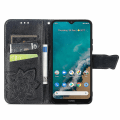 Miniatyrbillede 5 af 5: Flip Design Stilful Imprinting Sommerfugl Blomster Mønster Tegnebog Stativ Telefon Etui Læder Cover Til Nokia G50 - Sort  Sort