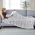 Miniatyrbillede 5 af 5: Kælen Bamse Tæppe Pels Tæppe, Stue Tæppe, Mikrofiber Tæppe, Fleece Tæppe, Sofa Tæppe, Aircondition Tæppe Let Compale Med Sofa