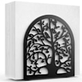 Miniatyrbillede 1 af 7: Servietholder, Træ og Fugl Design Metal Servietholder til Papirservietter, Fritstående Servietholder til Køkken og Bord, Moderne Servietholder f Black