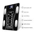 Pikkukuva 4 / 7: Älykäs sininen Bluetooth-digitaalinen kehon terveysvaaka | Mukautettu elektroninen seurantasovelluksen monitori | Langaton BMI, musta Black