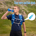Miniatyrbilde 6 av 6: 150ML Myk Flask, TPU Foldbar Løpehydreringsflaske, Myk Sammenleggbar Vannflaske for Hydreringspakke Sykling Maraton Løping Fotturer 150ml2