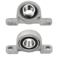 Miniatyrbillede 5 af 5: 4 stk. Lejehus Flange Leje 20mm Kp004 Kugleleje Blok Pudeblok Leje Til Reservedel Pa