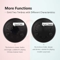 Miniatyrbillede 2 af 6: Ståltromme 6 tommer 8 toner C-nøgle Handpan tromme Percussion Instrument med musikbog til meditation musikalsk uddannelse Black
