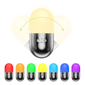 Miniatyrbillede 1 af 5: Genopladelig Campinglampe, Bærbar Campinglampe, Udendørsudstyr Atmosfære Lampe Gyngende Legetøj til Strømafbrydelser, Vandreture, Picnic