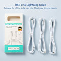Pikkukuva 6 / 8: iPhone-pikalatauskaapeli 3-pakkaus 2M USB C - Lightning-kaapeli [MFi-sertifioitu] Uusi iPhone-kaapeli yhteensopiva iPhone14 13 12 11 Pro Max X XS XR, iPad P