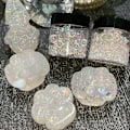 Miniatyrbilde 3 av 5: Fargerike glassbobleperler Mikro kaviarperler Iridescent vanndråpeperler