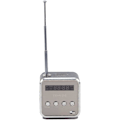 Pikkukuva 1 / 7: Radio, Radio Billig, Td V26, Pieni kannettava radio verkkovirralla ja akulla Mini-kaiutin Musiikkisoitin Kannettava Fm-radio Pc Muoti Tukee Tf-korttia ja U-levyä Black