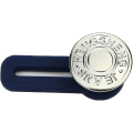 Miniatyrbild 1 av 5: Knappförlängare för byxmidja Justerbar midjeförlängare Metallknapp Elastisk krageförlängare för jeans kjol byxor 10-pack