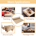 Miniatyrbild 3 av 5: Biologiskt nedbrytbart & Återvinningsbart - Multifunktionell presentpappersrulle med en Premium & Rustik Finish - Idealisk för presentinslagning, paketpackning, konst & hantverk