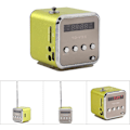 Pikkukuva 6 / 8: Miniradio, digitaalinen radio, Td V26, pieni kannettava radio verkkovirralla ja akulla, minikaiutin, musiikkisoitin, kannettava FM-radio, PC-muoti, tukee Tf C Green